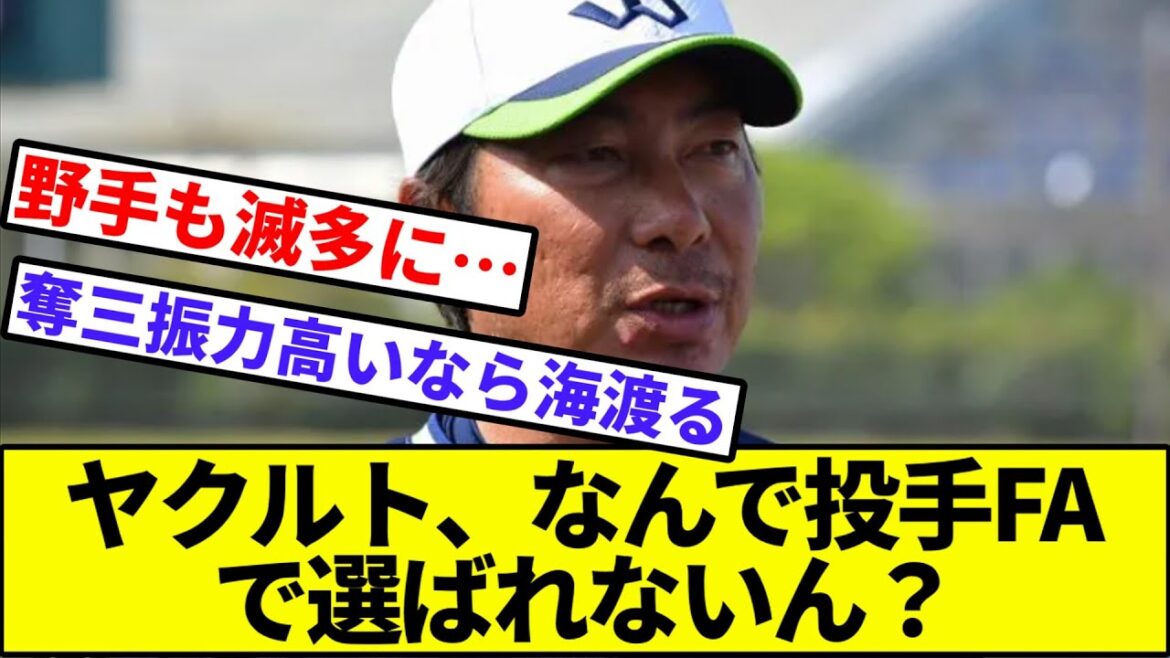 【投手「恐ろしい球場」】ヤクルト、なんで投手FAで選ばれないん？【なんJ反応】【なんG反応】【プロ野球反応集】【2chスレ】【5chスレ】【】【中日】【巨人】【阪神】【ベイスターズ】【カープ】