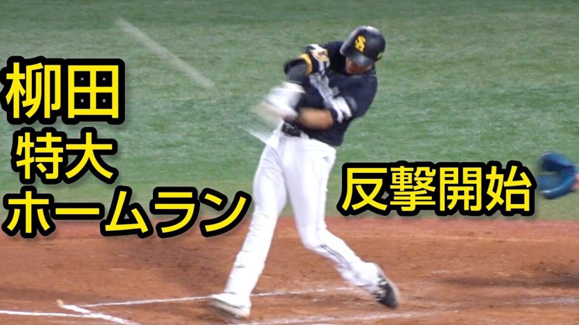 柳田悠岐、反撃の特大2ランホームランを放つ2024.11.3