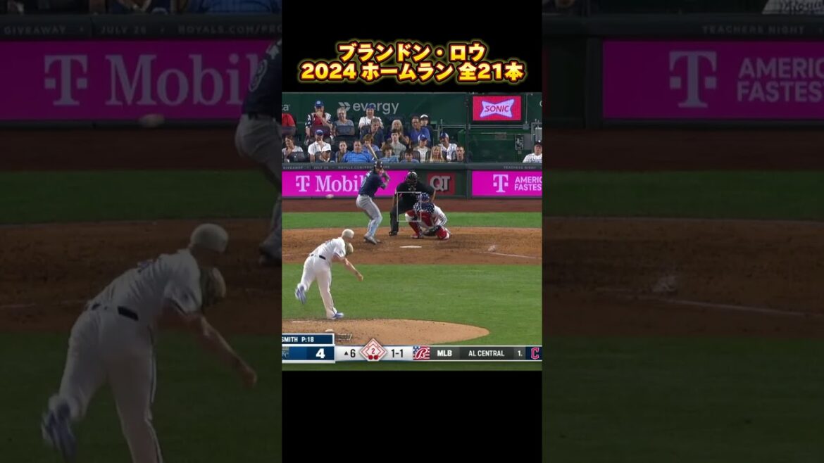 【MLB ホームラン集】ブランドン・ロウ 2024 全21本 タンパベイ・レイズ Brandon Lowe Tampa Bay Rays #shorts