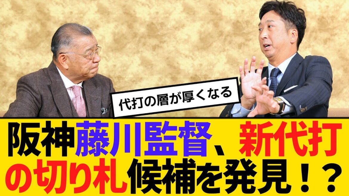 阪神・藤川監督、新代打の切り札候補を発見！？「一球にかける思い強い」　【ネットの反応】【反応集】