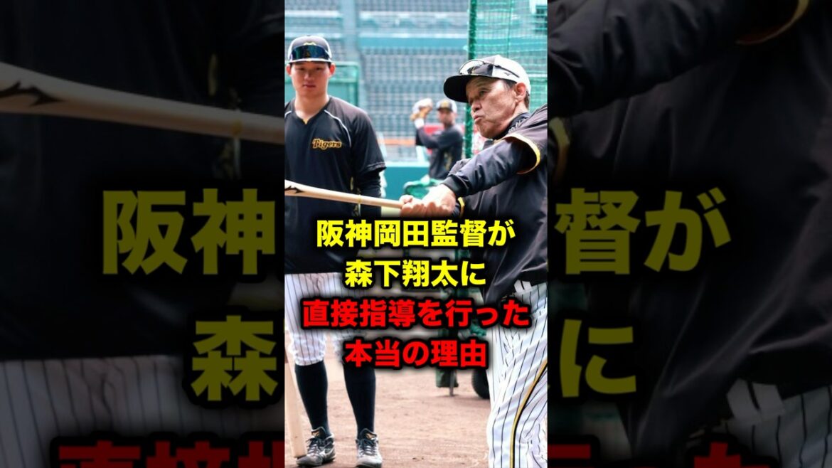 阪神岡田監督が森下翔太に直接指導を行った本当の理由