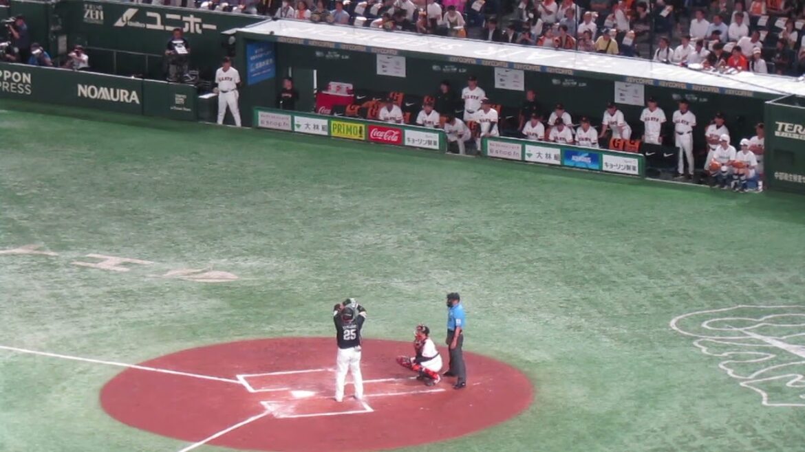 山川穂高 高橋礼の球に空振り三振＜読売ジャイアンツ対 福岡ソフトバンクホークス2024年5月30日＞