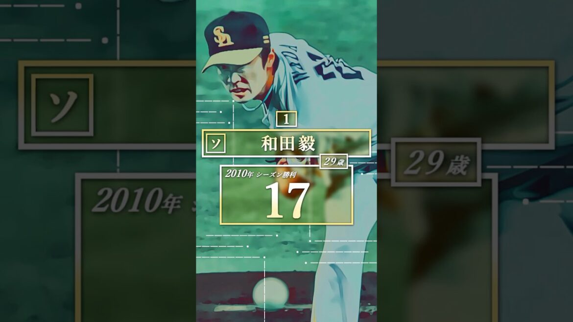 【プロ野球】2010年パ・リーグ シーズン勝利ランキング トップ２０ #和田毅 #ダルビッシュ有 #田中将大