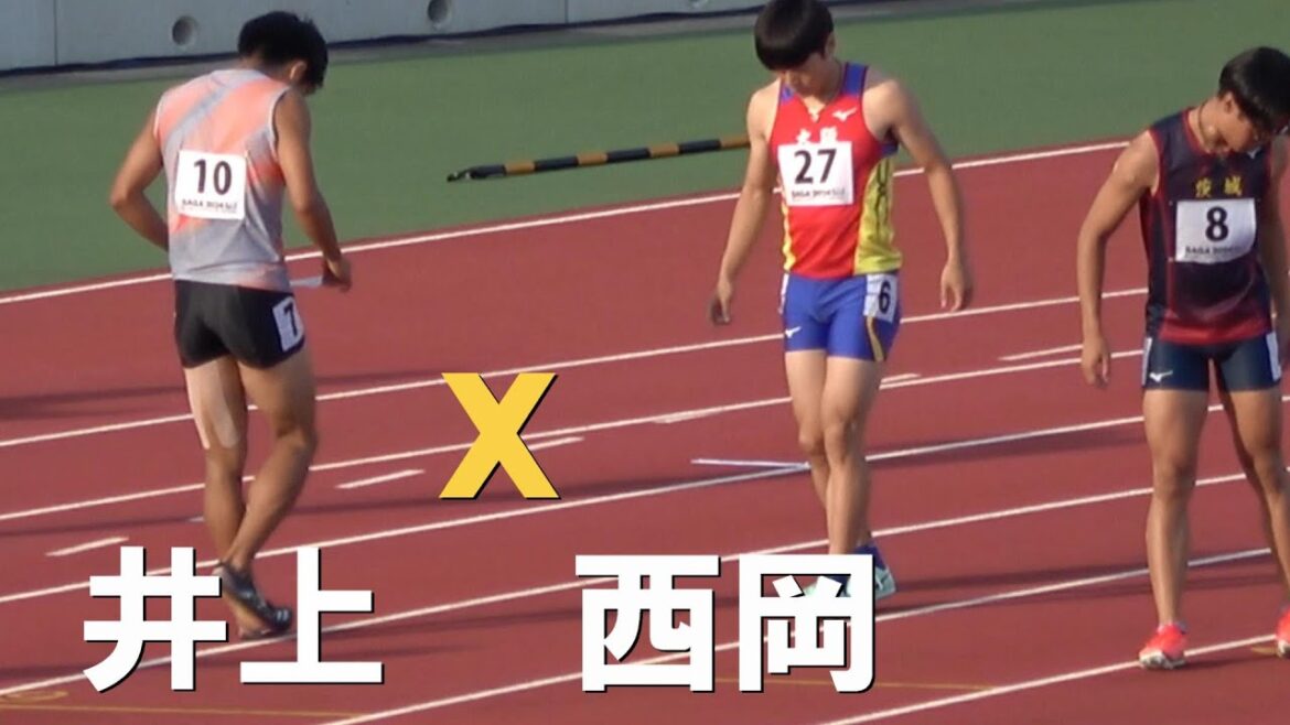 井上ｘ西岡(４走)上山ｘ宇野（3走）決勝 男子リレー 4x100m 佐賀国スポ陸上2024 国体