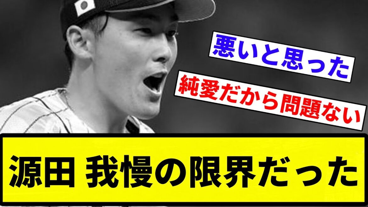 【これが結婚や！！】源田 我慢の限界だった【プロ野球反応集】【2chスレ】【なんG】