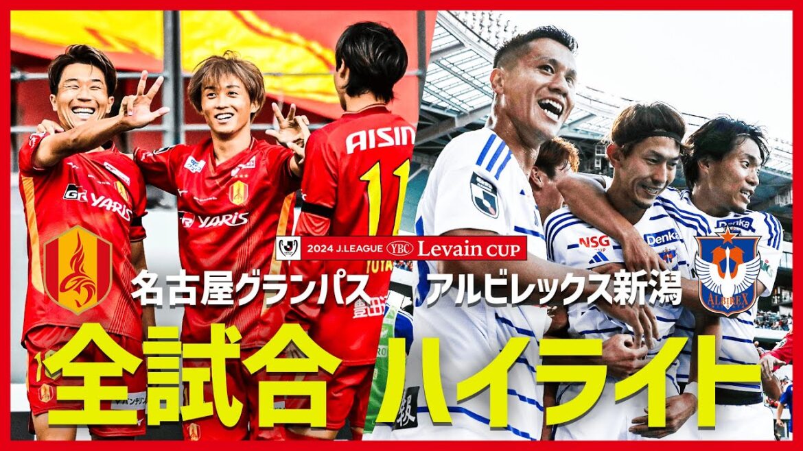 【ルヴァンカップ】名古屋グランパス＆アルビレックス新潟 これまでの全試合ハイライト