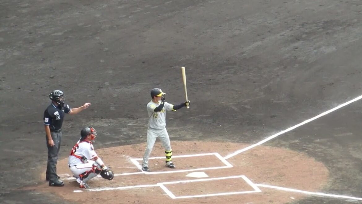 左右反転 中野拓夢が右打者だったら（巨人阪神オープン戦2024年2月23日）