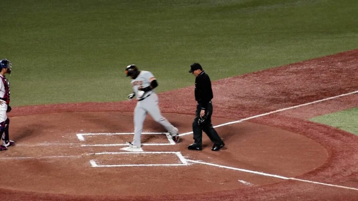 ウィーラー 選手　ホームランを打ちホームインする