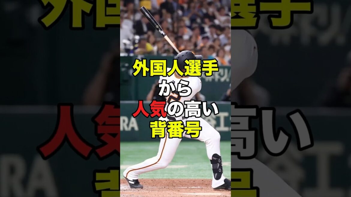 助っ人選手人気の背番号 #プロ野球 #npb #shorts