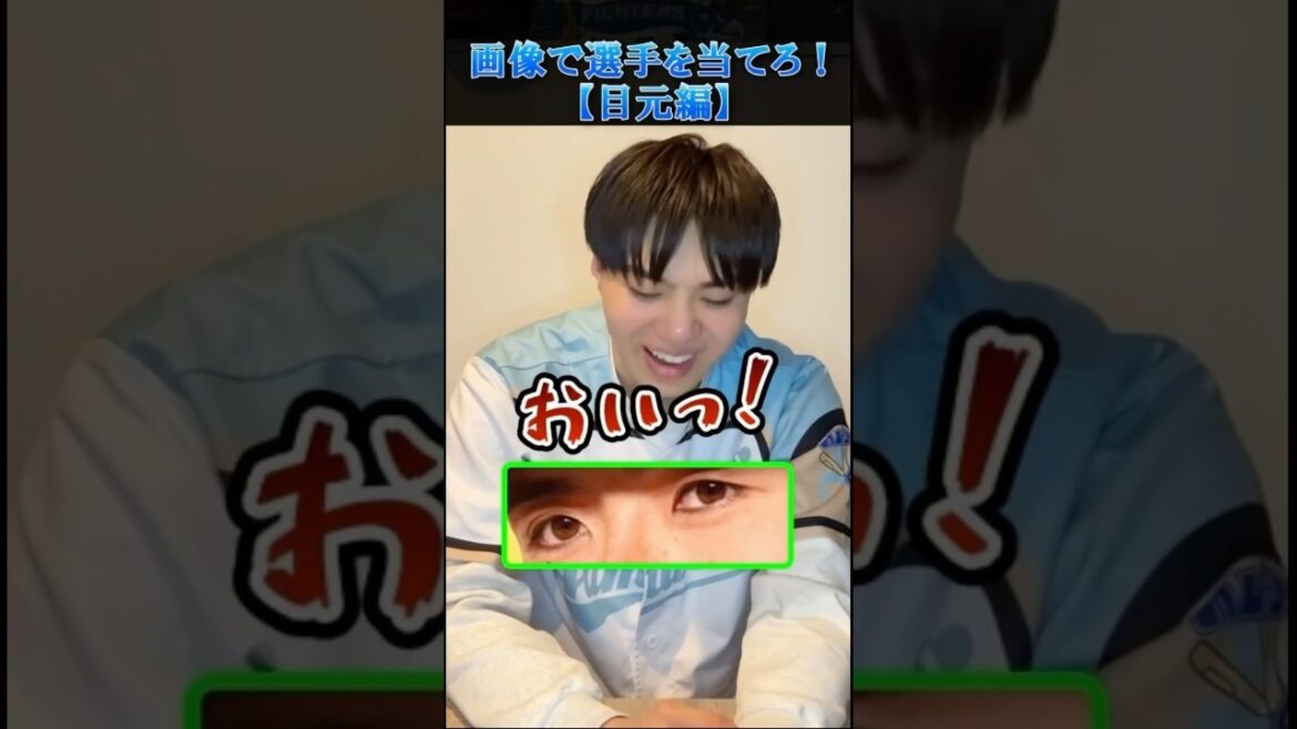 【プロ野球クイズ】目元だけで選手を当てろ！ #プロ野球 # #北海道日本ハムファイターズ #福岡ソフトバンクホークス #画像