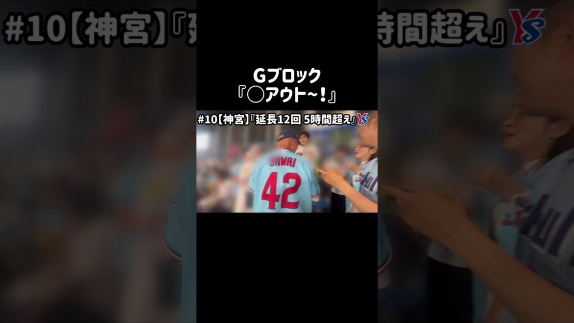 【Gブロック】『○アウト〜！』東京ヤクルトスワローズ#ヤクルト #ヤクルトスワローズ