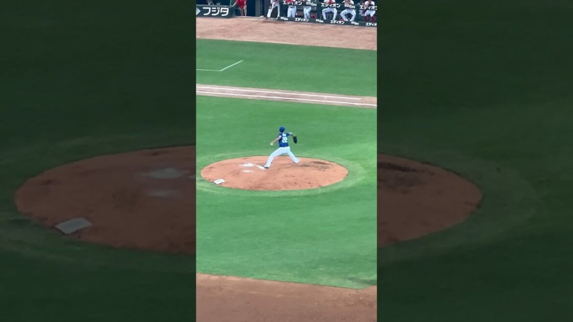 広島🔥大野雄大💫投球ルーティン❤️‍🔥 2024.8.3広島戦1-4逆転負け😰マツダスタジアム・ビジターパフォーマンス席 中日応援 #中日 #ドラゴンズ　#広島カープ