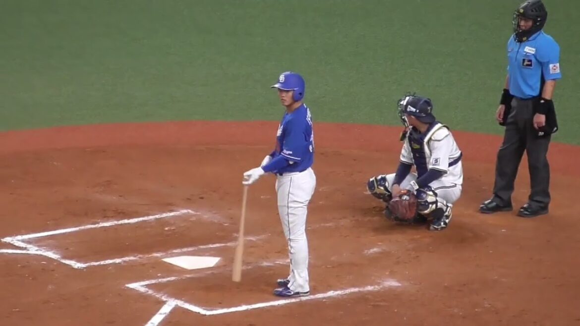 石橋 康太　ライトへ決勝犠飛　#中日ドラゴンズ