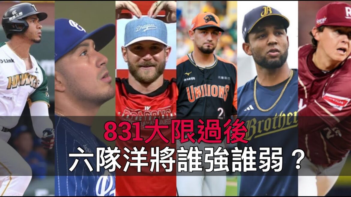 中職35年831大限過後…六隊洋將誰強誰弱? 中職35年831大限過後...六隊洋將誰強誰弱?