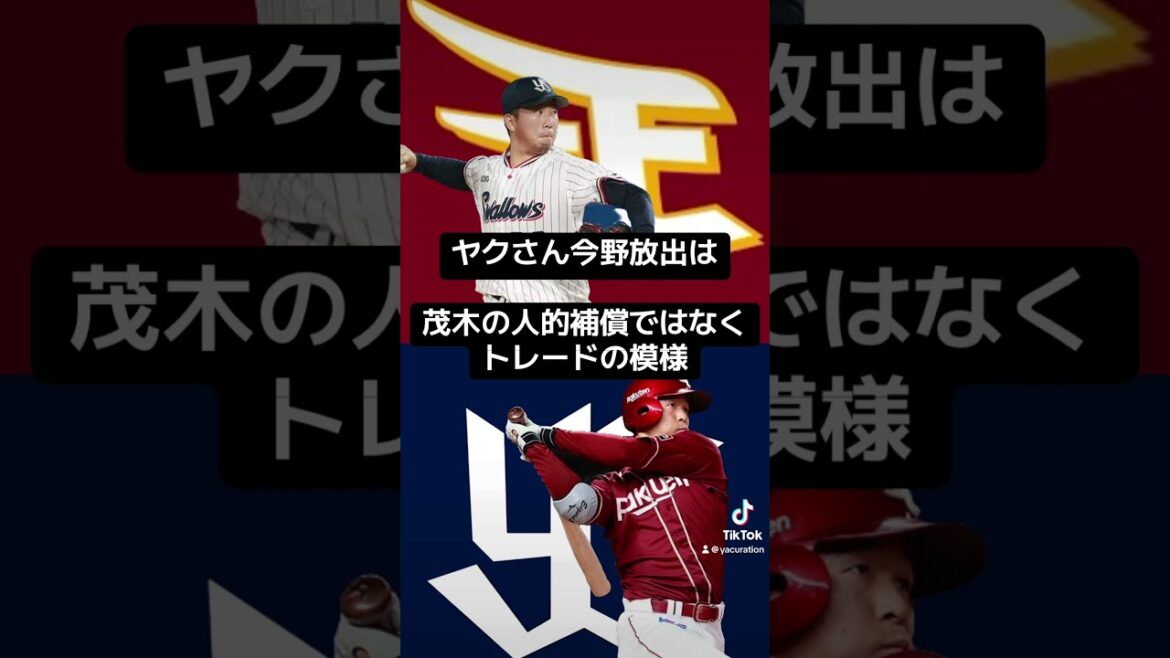 茂木の人的補償じゃないの？？ #プロ野球 #茂木栄五郎 #今野龍太 #ヤクルトスワローズ #楽天イーグルス