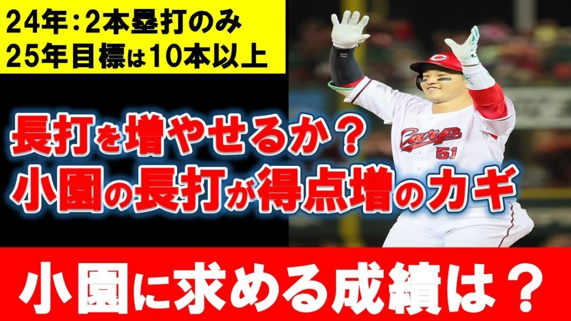 【カープ】25年キーマン小園に期待する成績は？小園の長打増が得点力不足解消のキーポイントに【広島東洋カープ】