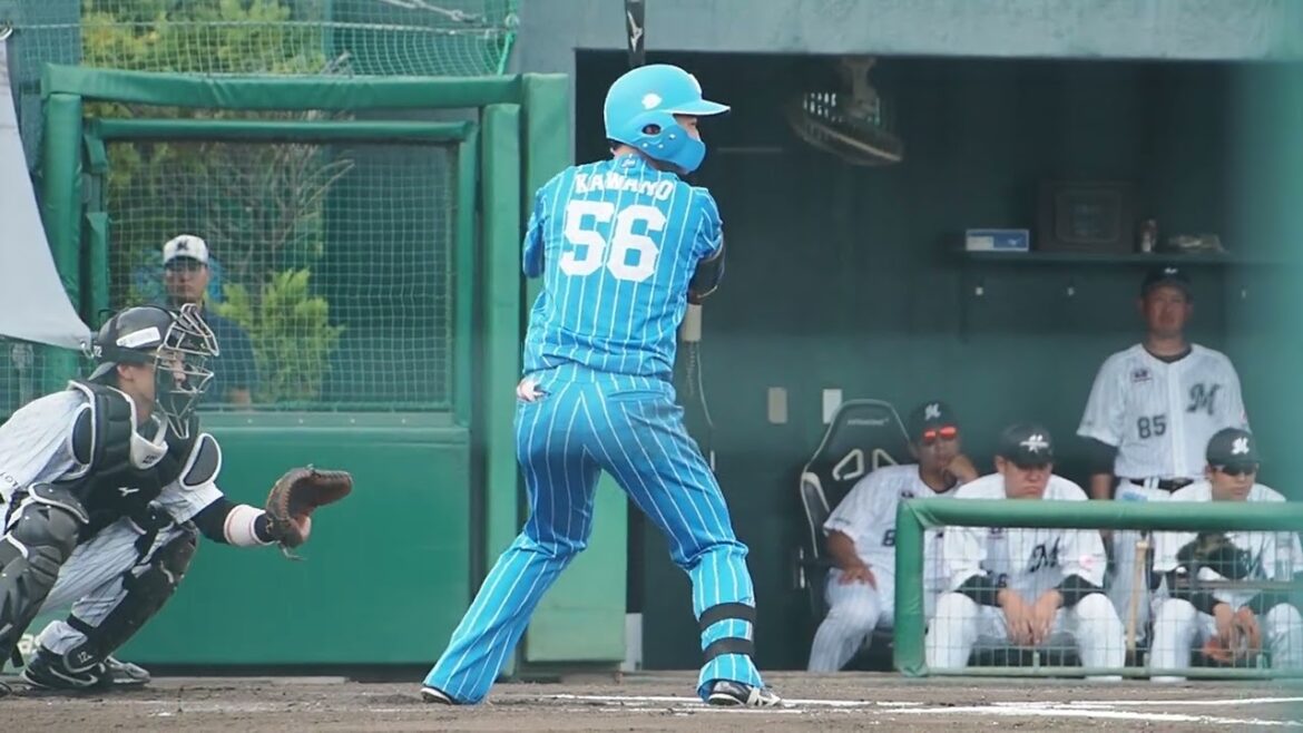 2023.08.19 千葉ロッテ-埼玉西武(ロッテ浦和) 川野涼多 打席シーン(振り逃げ)