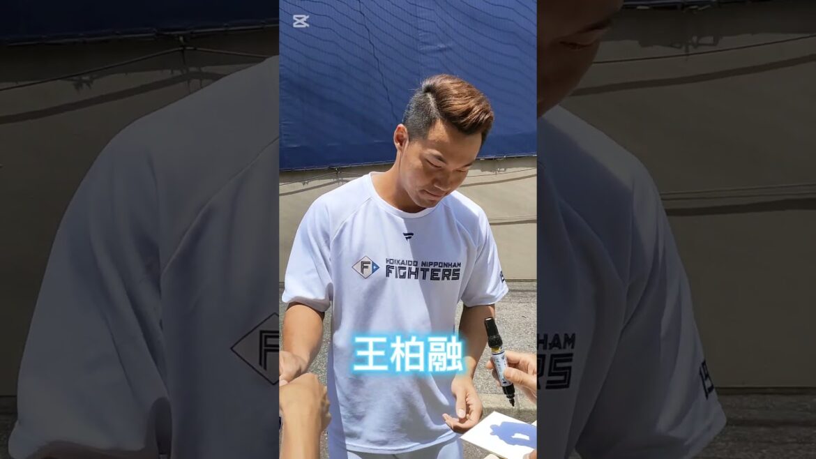【FIGHTERS】 #王柏融 ファンサービス #shorts #北海道日本ハムファイターズ #taiwan #台湾
