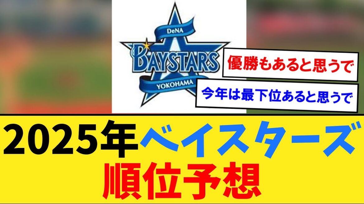 2025年ベイスターズの順位はどうなると思う？【なんJ２ch５chプロ野球反応集】