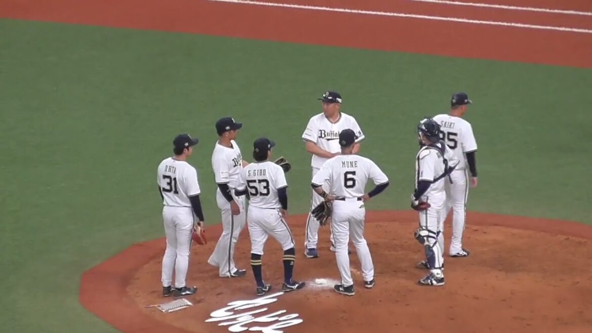 ピッチャー 才木 海翔 に代わりまして 山田 修義　#オリックスバファローズ