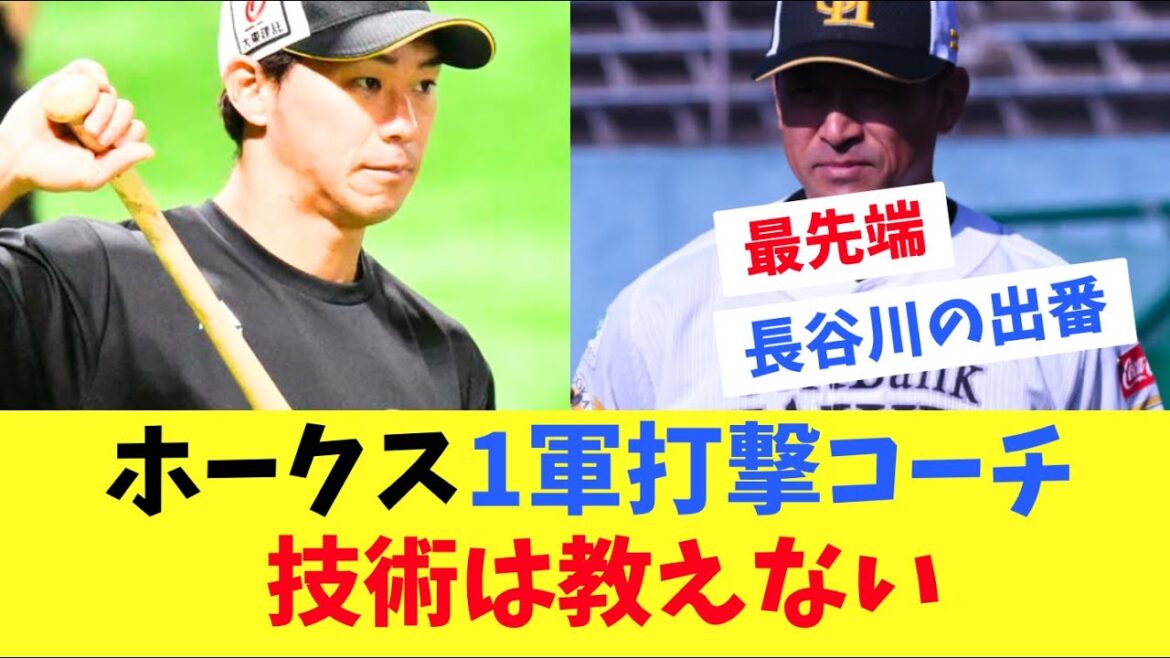 【ホークス】1軍打撃コーチは技術を教えない！R &D部門が