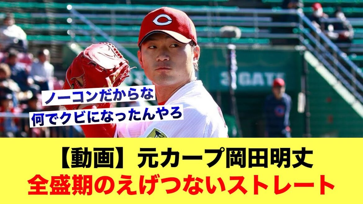 元カープの岡田明丈とかいう全盛期はえげつないストレート投げてた男【広島カープスレ】