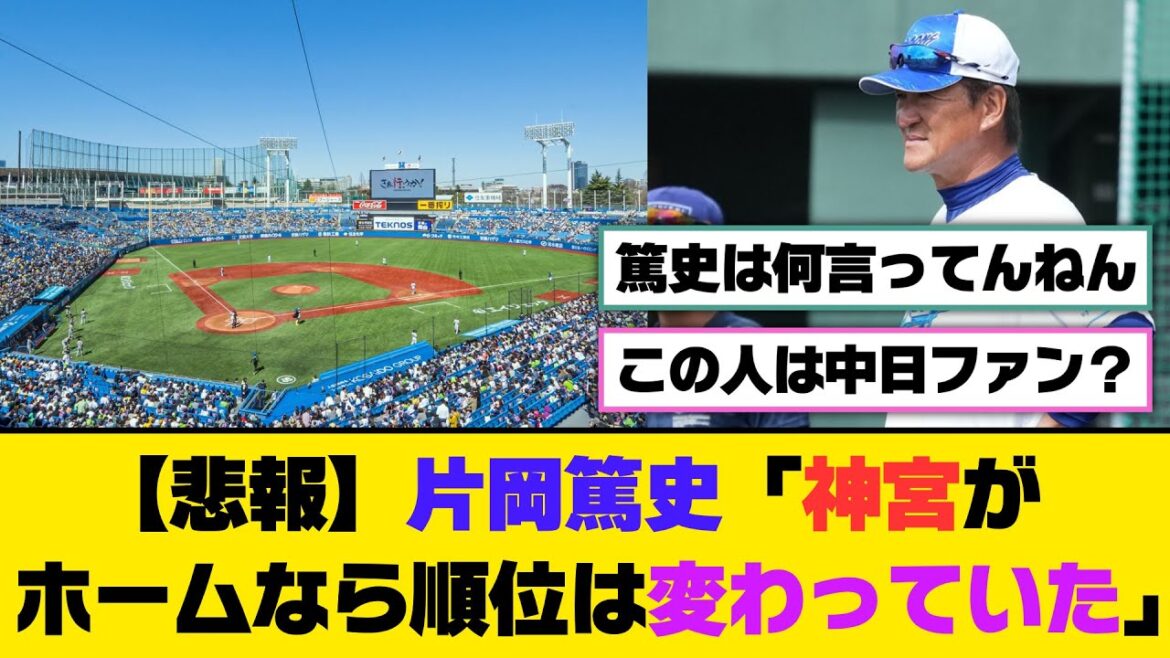 【悲報】片岡篤史「神宮がホームなら順位は変わっていた」【5ch/2ch】【なんj/なんg】【反応集】