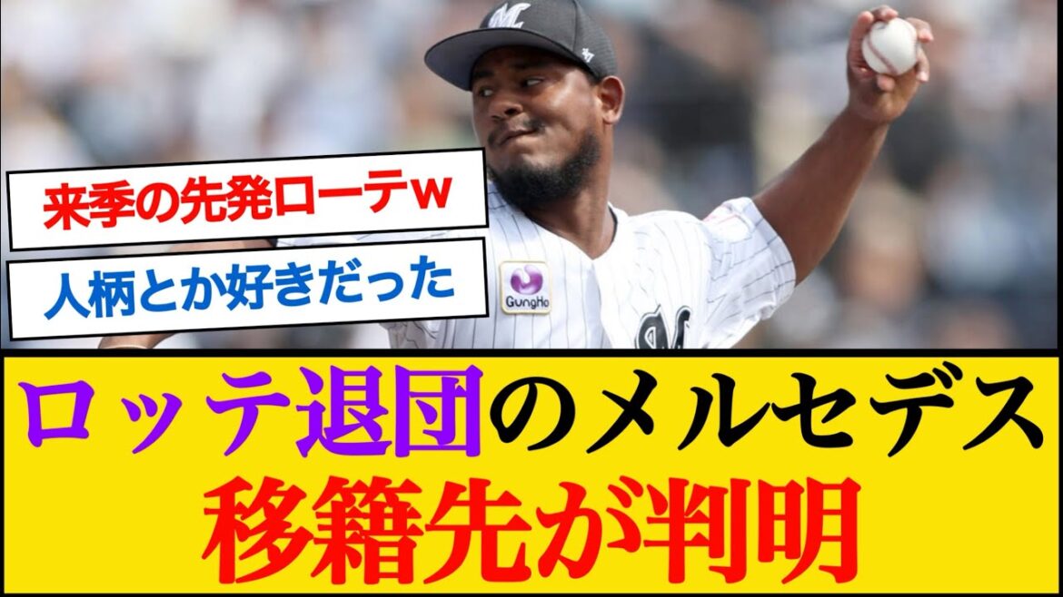 ロッテ退団のメルセデスの移籍が判明! #千葉ロッテマリーンズ #メルセデス ロッテ退団のメルセデスの移籍が判明! #千葉ロッテマリーンズ #メルセデス