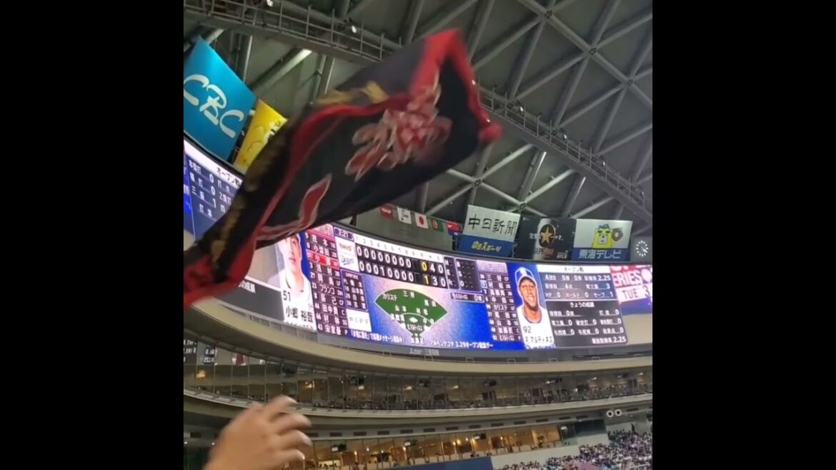 20240320　最終回に流れる【#ウイニングイーグル】　#shorts　東北楽天ｺﾞｰﾙﾃﾞﾝｲｰｸﾞﾙｽ@ﾊﾞﾝﾃﾘﾝﾄﾞｰﾑ ﾅｺﾞﾔ･ﾚﾌﾄ外野 ﾅｺﾞﾔﾄﾞｰﾑ ｵｰﾌﾟﾝ戦