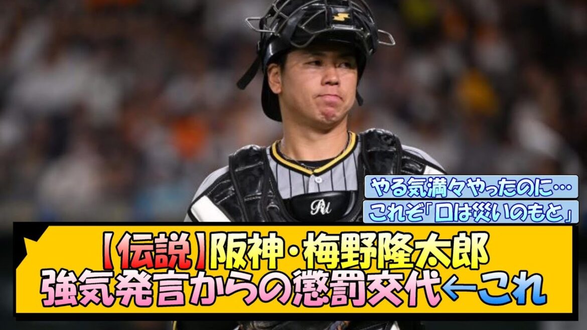 【伝説】阪神・梅野隆太郎 CS前の強気発言から懲罰交代へ←これ【なんJ/2ch/5ch/ネット 反応 まとめ/阪神タイガース/岡田監督】