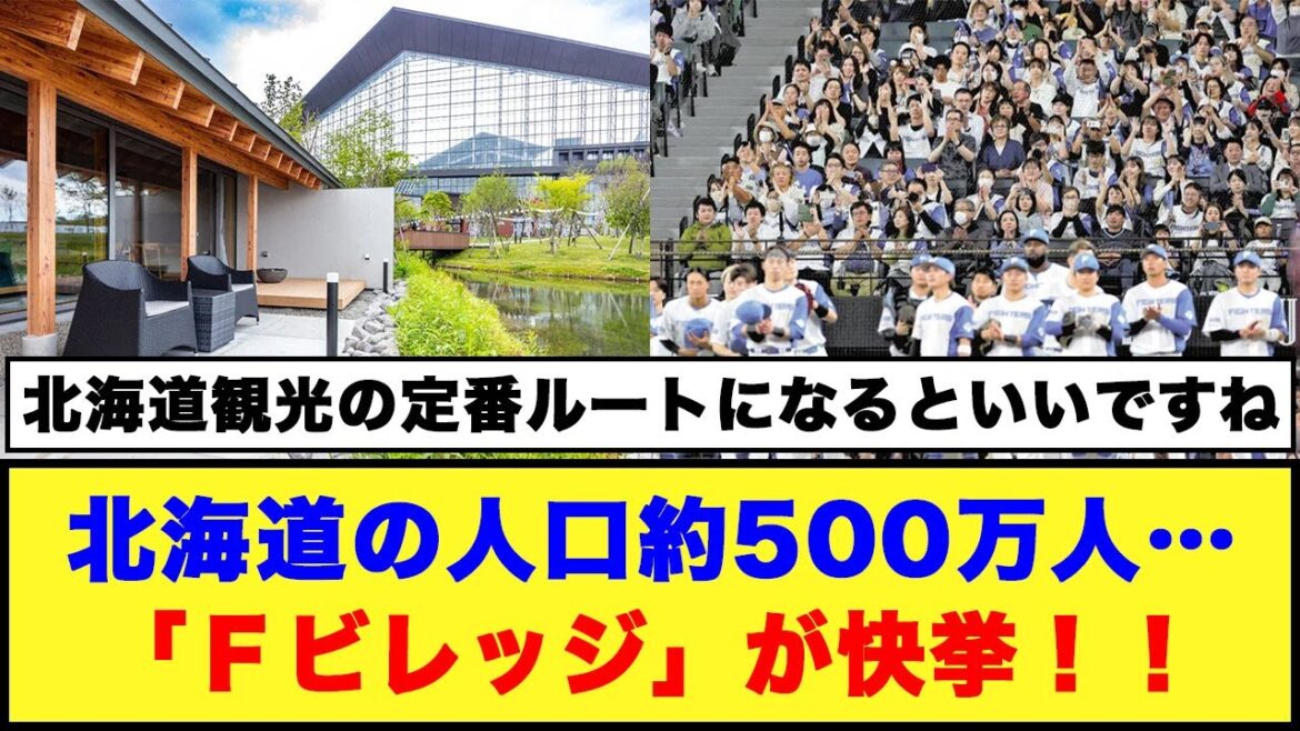 【北海道の人口約500万人…】「Ｆビレッジ」が快挙！！#日本ハムファイターズ #fビレッジ #エスコンフィールド北海道