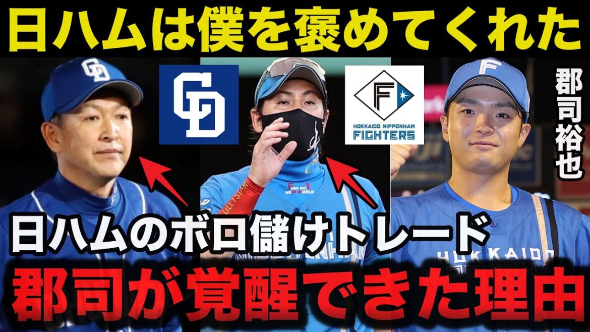 日ハム郡司裕也が中日.立浪監督には見限られ新庄監督の元で覚醒できた理由【日本ハムファイターズ】