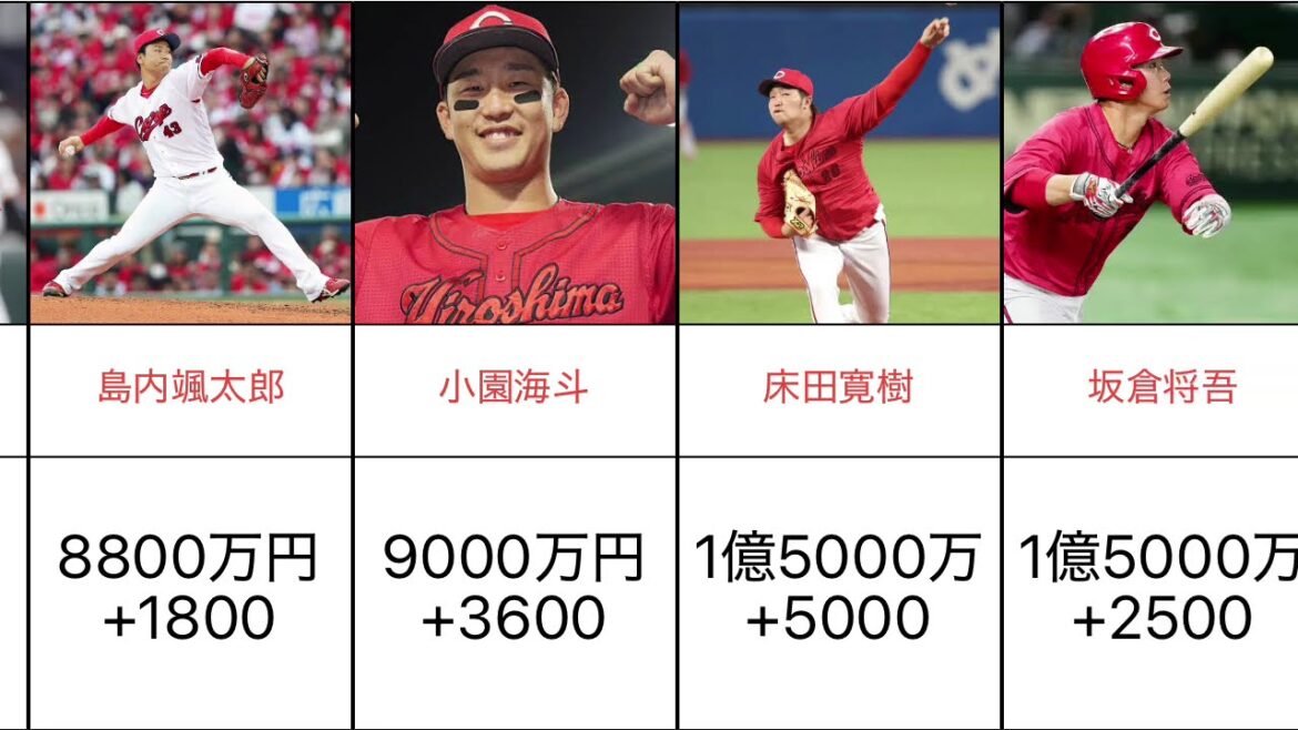 【大失速】広島東洋カープ 2024主力選手の契約更改まとめ