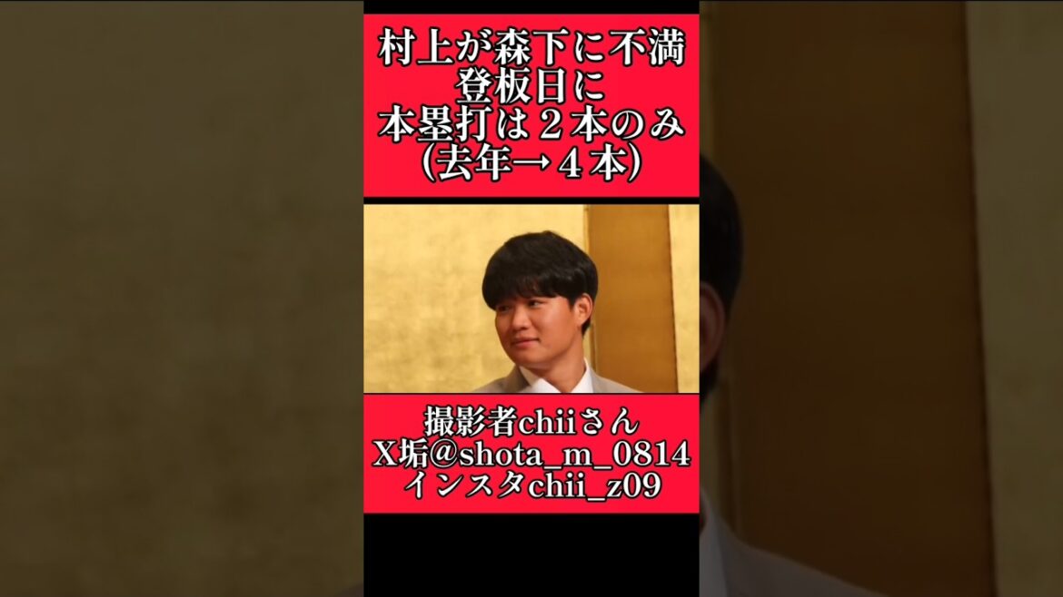 【阪神】"村上頌樹"後輩の森下に不満！ #阪神 #阪神タイガース #村上頌樹 #森下翔太 #shorts