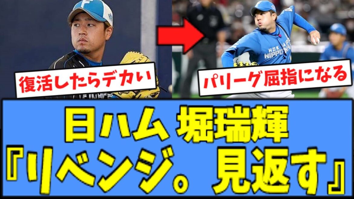 【リベンジ】日ハム 堀瑞輝、来季への熱い思いを語るｗｗｗ