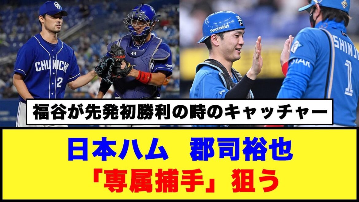 【日本ハム】 郡司裕也「専属捕手」狙う！！#日本ハムファイターズ #郡司裕也 #福谷浩司 #中日ドラゴンズ