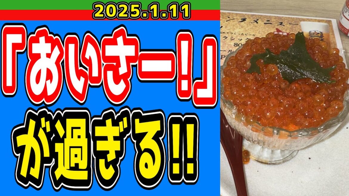 【閲覧注意】※イクラがふんだんに盛られる映像が含まれております。【2025/1/11】