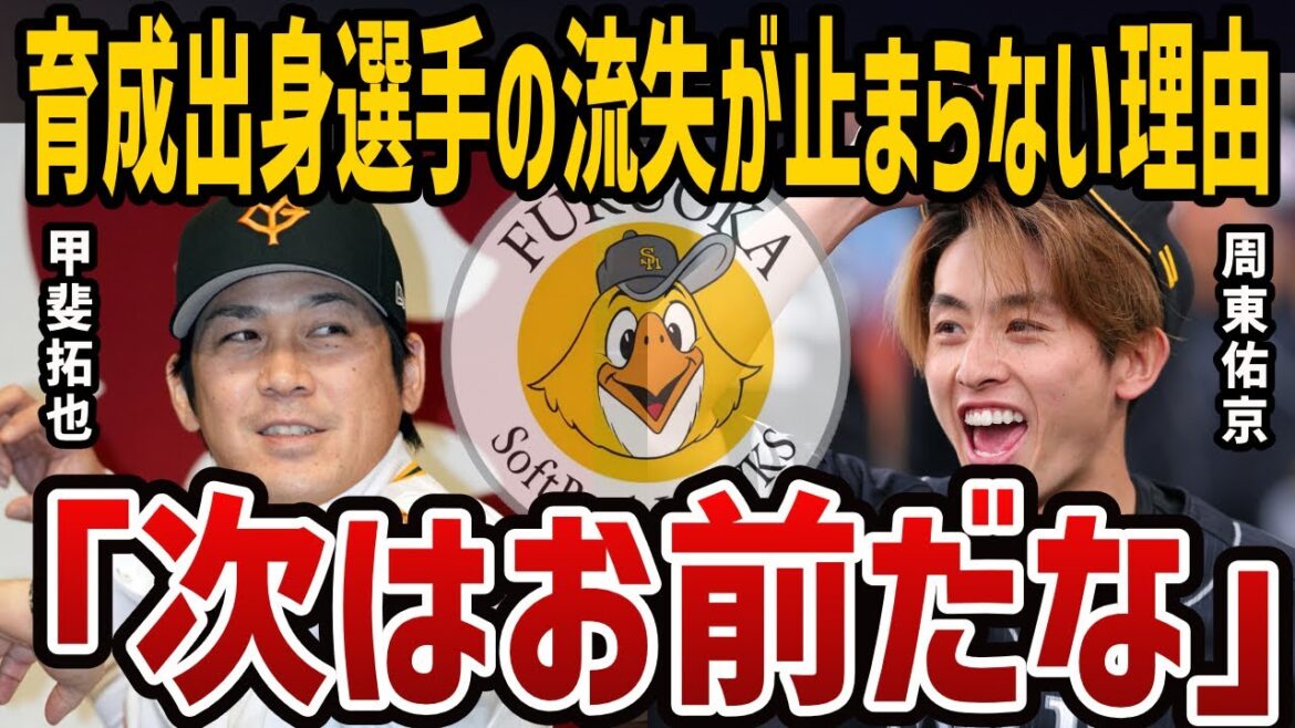 【プロ野球】なぜソフトバンク育成選手は他球団へ？周東佑京のFA流出説も浮上！