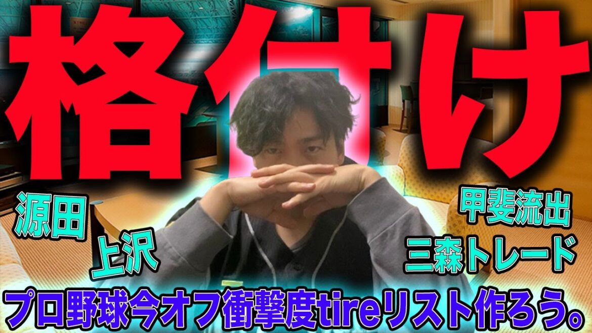【色々ありすぎ】今年のプロ野球オフ出来事衝撃度ティアリストを作ろう【明日から野球YouTuber甲子園やります】 【色々ありすぎ】今年のプロ野球オフ出来事衝撃度ティアリストを作ろう【明日から野球YouTuber甲子園やります】