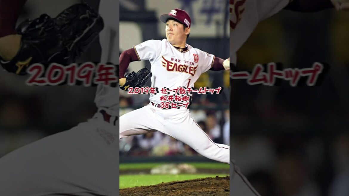 東北楽天 シーズンセーブ数 チームトップ振り返り（2014年〜2023年） #shorts #プロ野球 #楽天イーグルス