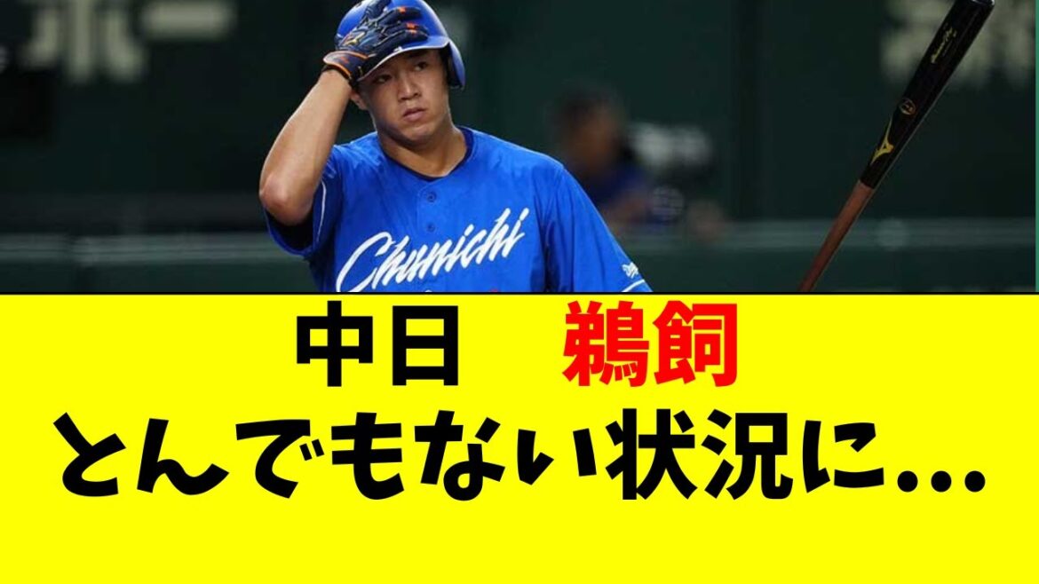 【中日】鵜飼がかなりマズイ状況になっている件・・・