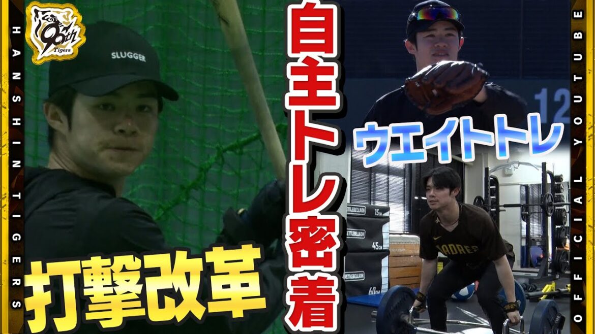 Hanshin-Tigers: 【自主トレ】#中野拓夢 選手の自主トレに一日密着!とにかく打って打って打ちまくる!『昨年不甲斐なかった…』悔しさをバネに黙々とひとり自分と向き合う中野選手の姿をお届けします! 【自主トレ】#中野拓夢 選手の自主トレに一日密着!とにかく打って打って打ちまくる!『昨年不甲斐なかった…』悔しさをバネに黙々とひとり自分と向き合う中野選手の姿をお届けします!