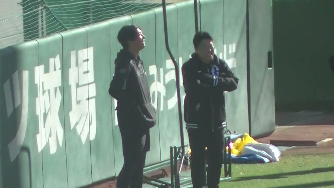 【ジャイアンツ選手自主トレ】右肘手術から復帰の田中千晴の様子　2025年1月10日 ジャイアンツ球場