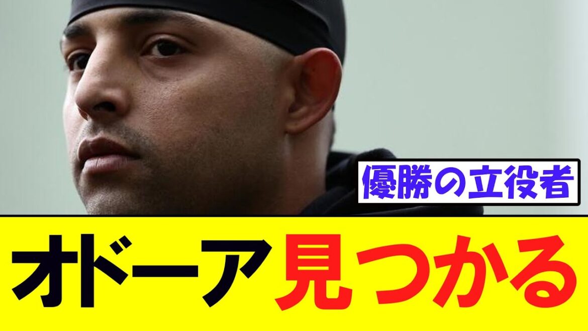 【巨人】優勝に貢献したオドーア、見つかる
