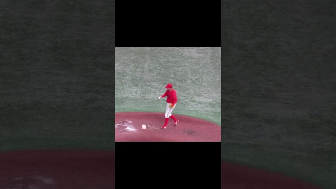 カープ中崎翔太ピッチングフォーム＜読売ジャイアンツ 対 広島カープ 2024年4月13日＞