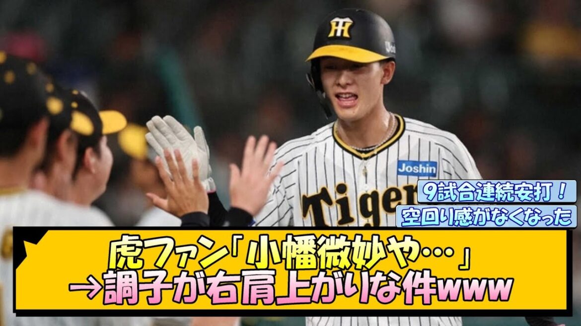 虎ファン「小幡微妙や…」→調子が右肩上がりな件www【なんJ/2ch/5ch/ネット 反応 まとめ/阪神タイガース/岡田監督】