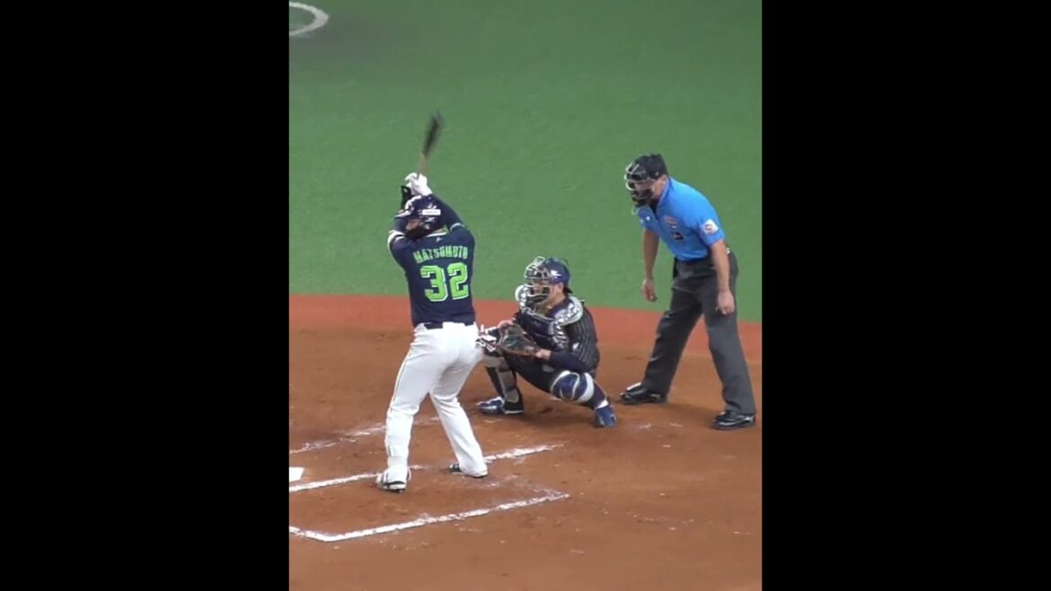 松本 直樹　レフト前ヒット　#東京ヤクルトスワローズ #shorts