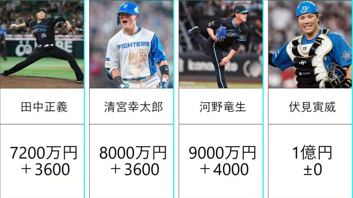 【躍進】北海道日本ハムファイターズ 2024主力選手の契約更改まとめ
