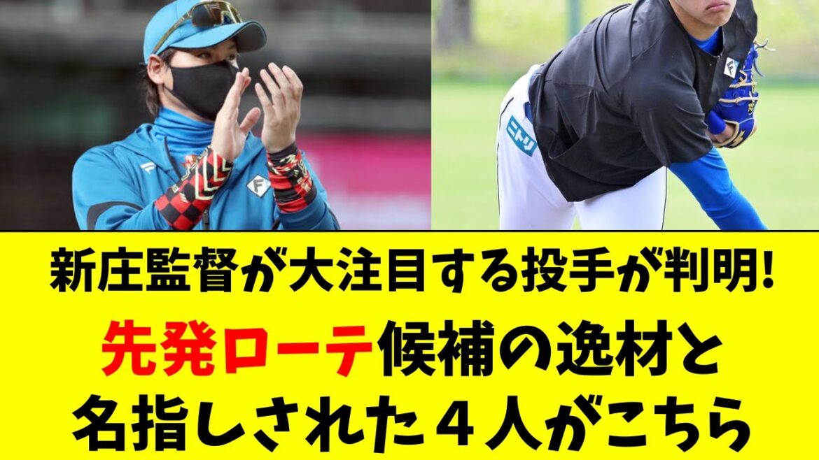 【日ハム】新庄監督が名指し！期待する先発の逸材４人