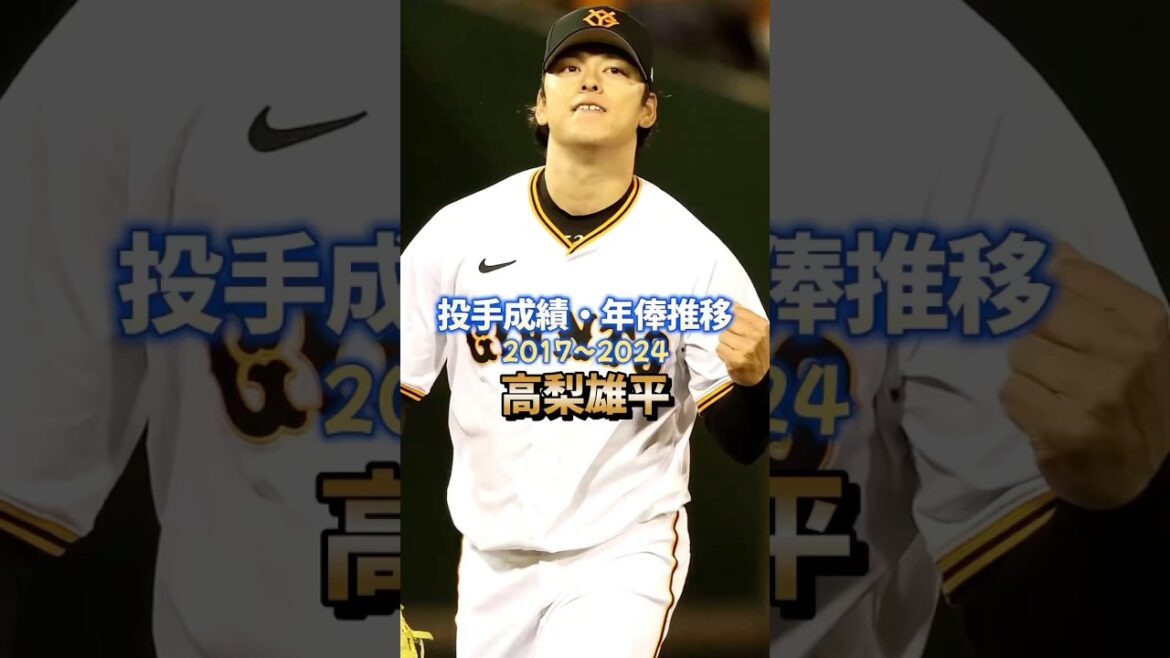 高梨雄平 投手成績・年俸推移 #プロ野球 #高梨雄平